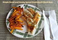 sustainable seafood, sustainable seafood blogging project, kaylin's keys to health, healthy seafood recipe, smallmouth bass recipe, smallmouth bass, healthy fish recipe, roasted carrots, carrot fries, enticing healthy eating